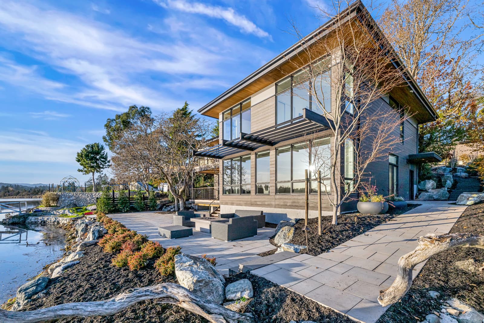 Architect-designed waterfront custom home on Vancouver Island